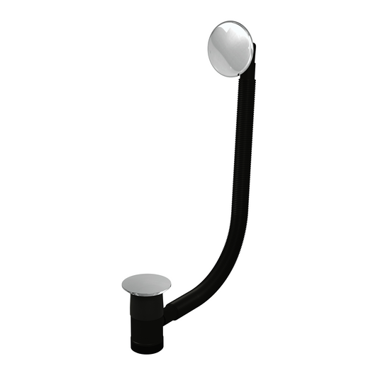 Top-Fix Fast Fitting Bath Waste and Overflow - Chrome