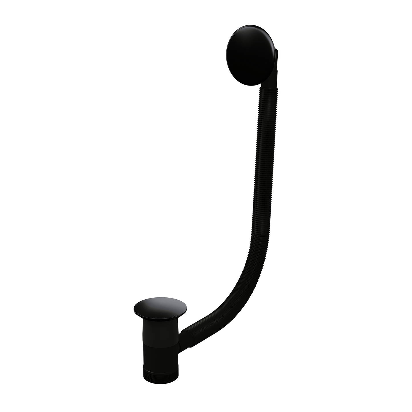 Top-Fix Fast Fitting Bath Waste and Overflow - Matt Black