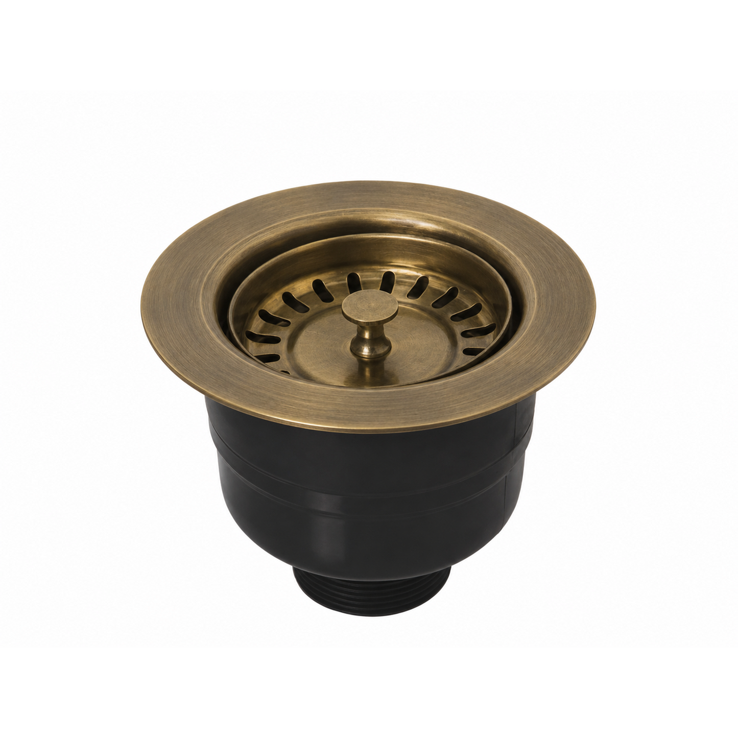 Top-Fix Fast Fitting Kitchen Strainer Waste - Antique Brass