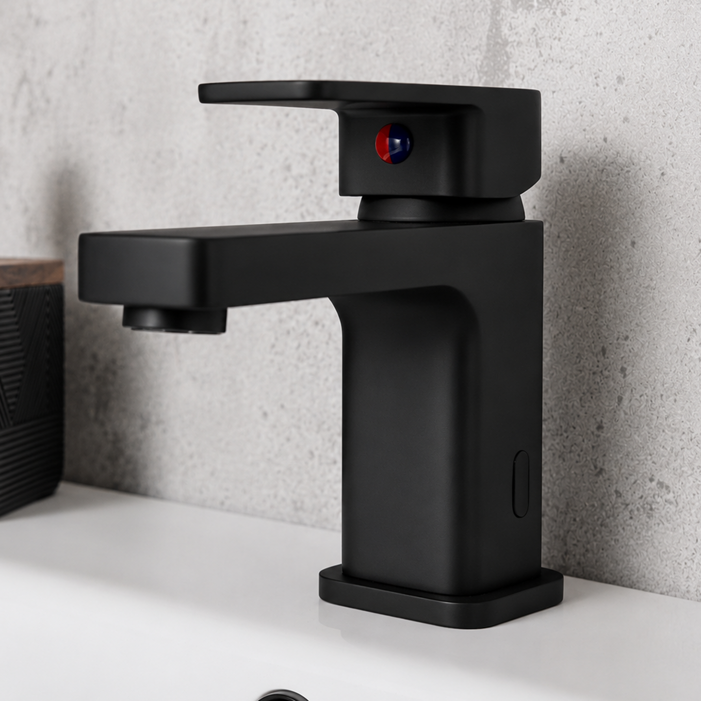 Top-Fix Lima Fast Fitting Mono Basin Mixer Tap - Matt Black