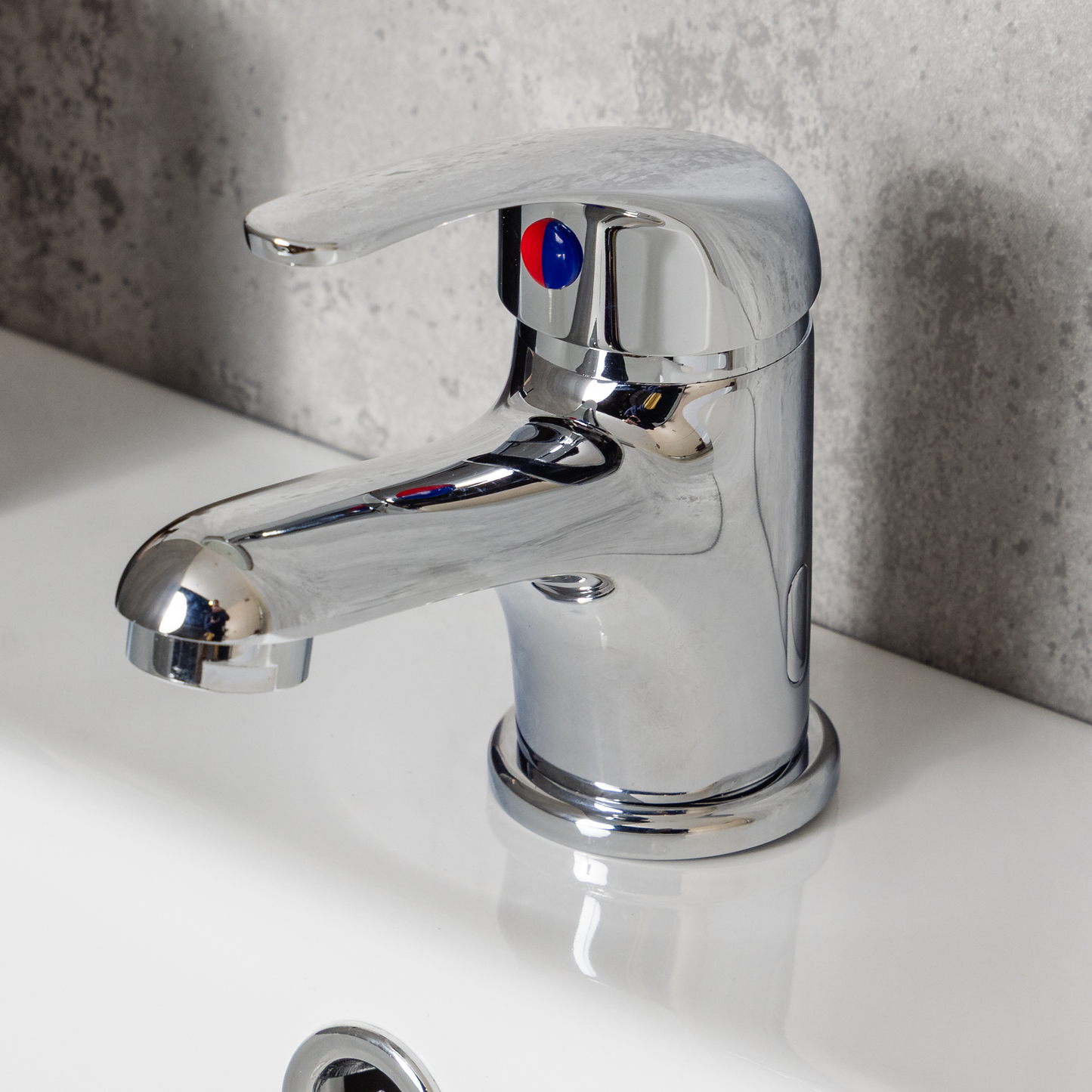 Top-Fix Loop Fast Fitting Mono Basin Mixer Tap - Chrome