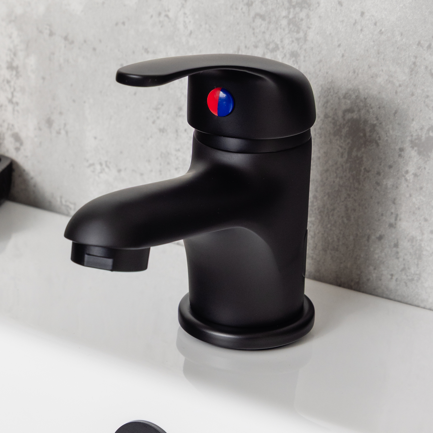 Top-Fix Loop Fast Fitting Mono Basin Mixer Tap - Matt Black