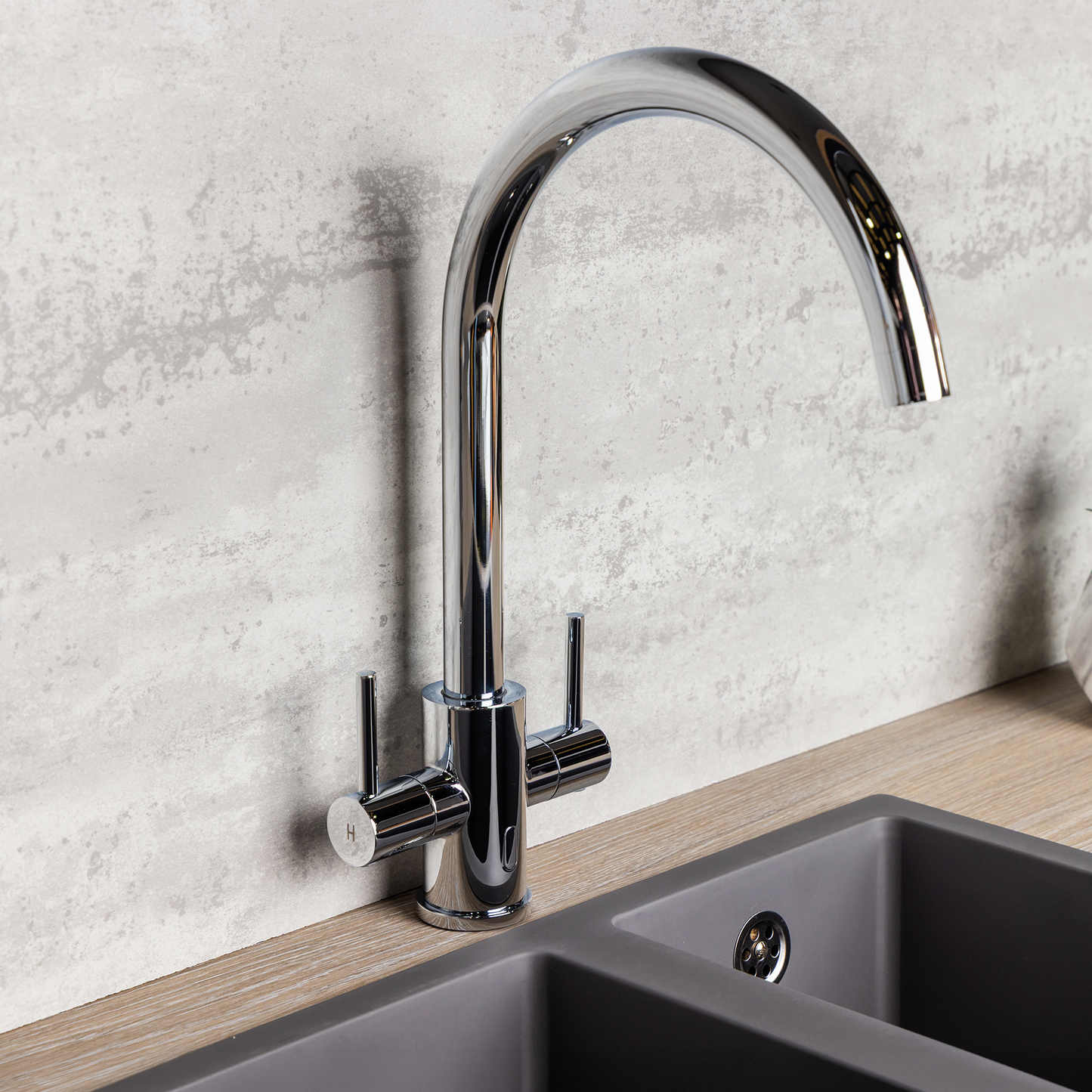 Top-Fix Torra Fast Fitting Kitchen Tap - Chrome