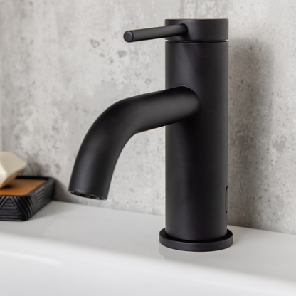 Top-Fix Premio Fast Fitting Mono Basin Mixer Tap - Matt Black
