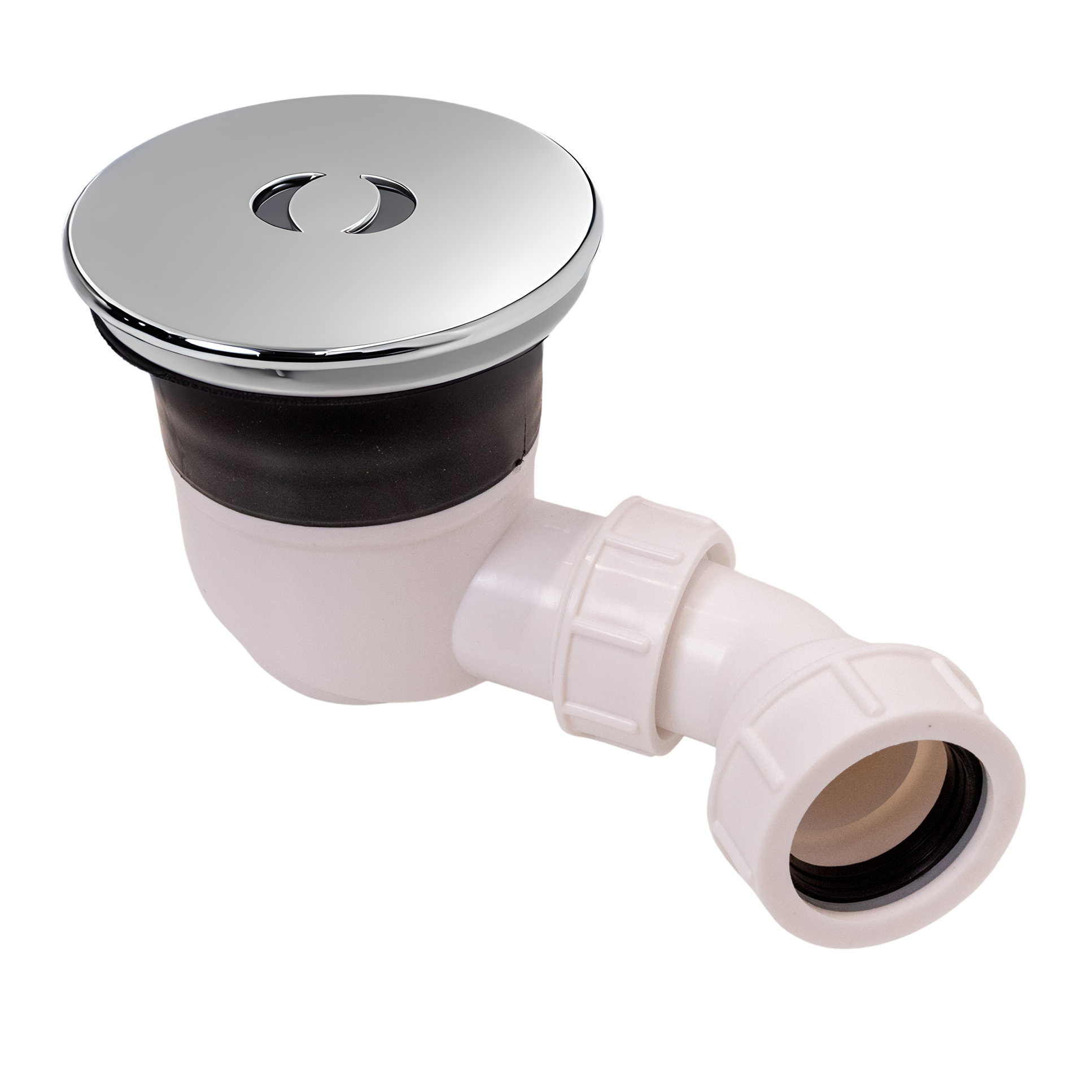 Top-Fix Fast Fitting Shower Waste 90mm - Chrome