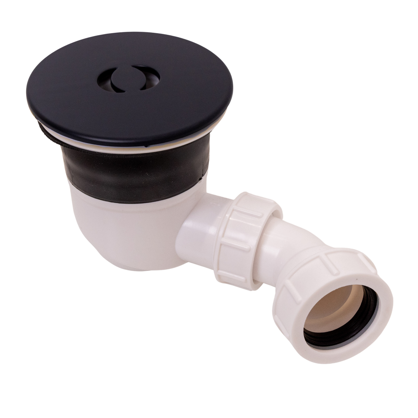 Top-Fix Fast Fitting Shower Waste 90mm - Matt Black