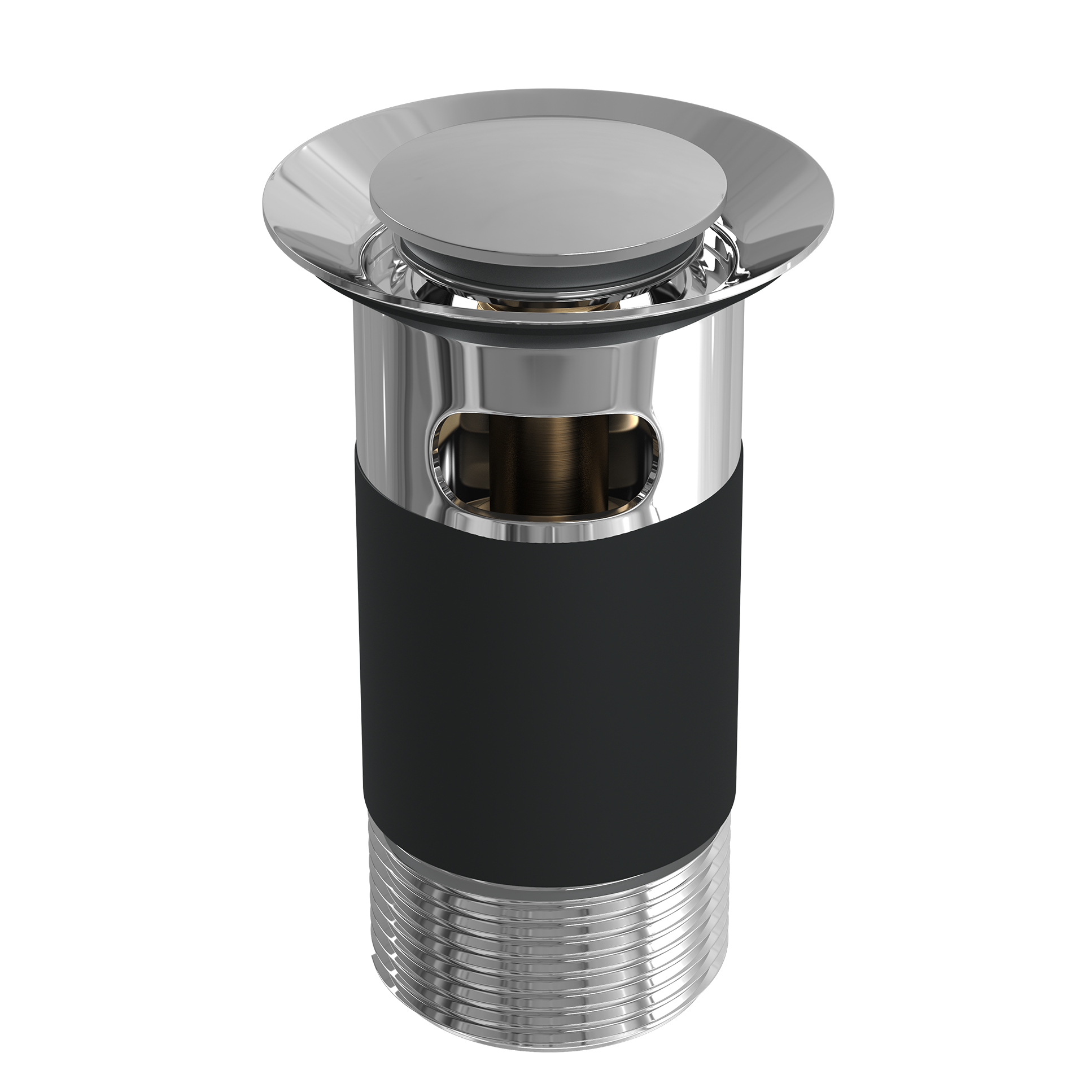 Top-Fix Fast Fitting Slotted Basin Waste - Chrome