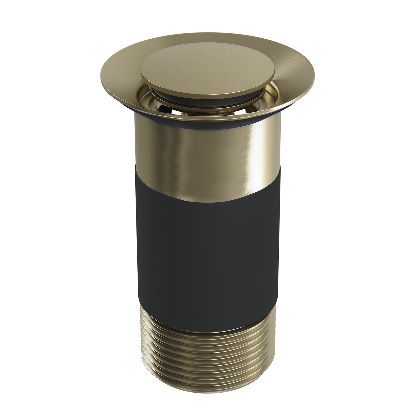 Top-Fix Fast Fitting Unslotted Basin Waste - Brushed Brass