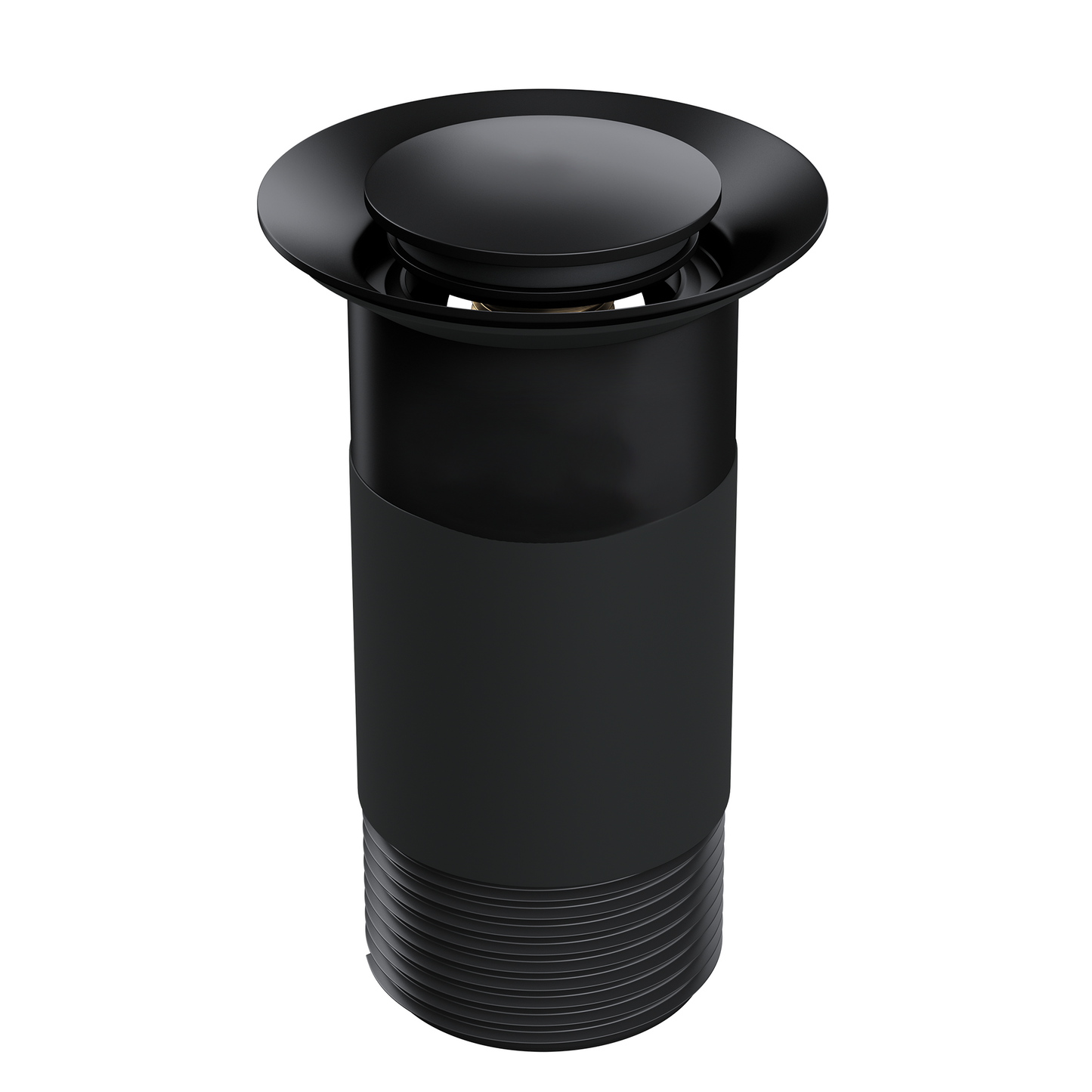 Top-Fix Fast Fitting Unslotted Basin Waste - Matt Black