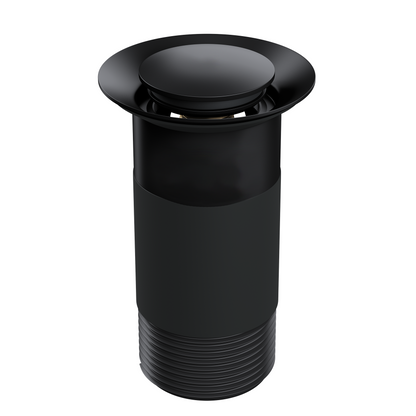 Top-Fix Fast Fitting Unslotted Basin Waste - Matt Black