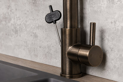 Top-Fix Alto Multiuse Fast Fitting Kitchen Tap - Antique Brass