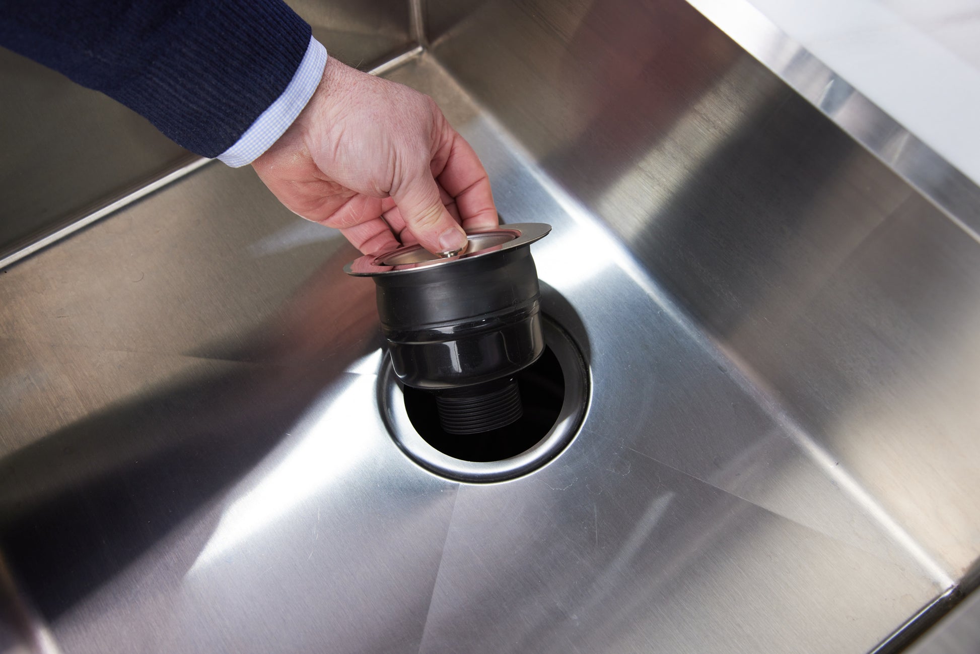 Quickly install a Kitchen Strainer Waste - Top-Fix Chrome Kitchen Strainer Waste