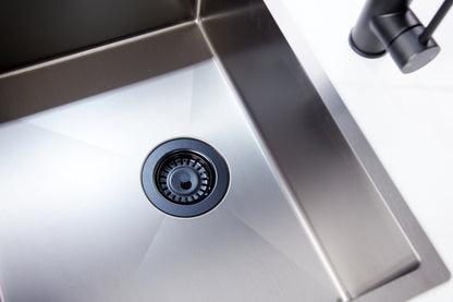 Matt Black Kitchen Strainer Waste - Top-Fix