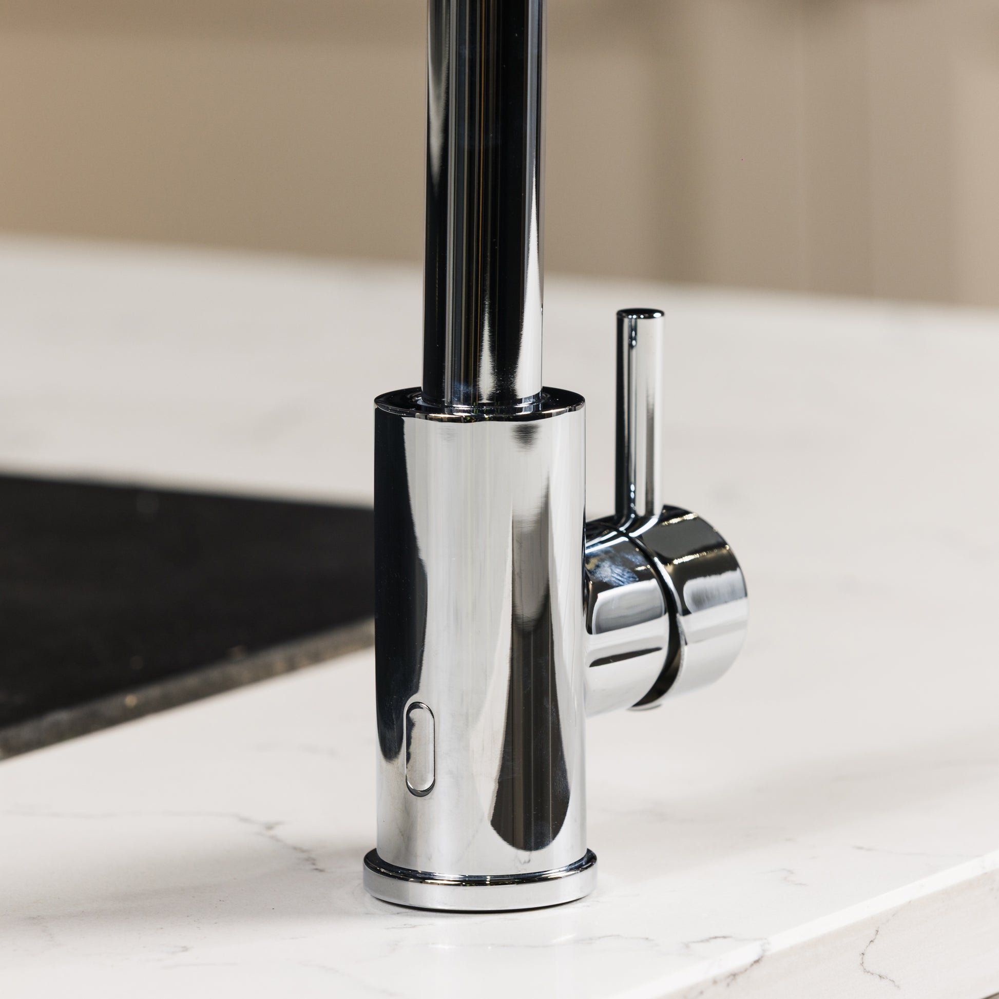 Top-Fix Vito Swan Neck Fast Fitting Kitchen Mixer Tap - Chrome
