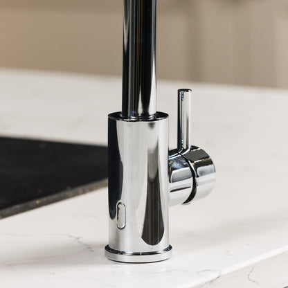 Top-Fix Vito Swan Neck Fast Fitting Kitchen Mixer Tap - Chrome