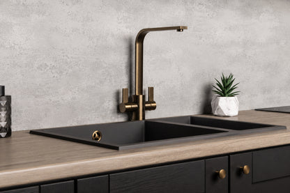 Top-Fix Rena Fast Fitting Kitchen Tap - Antique Brass
