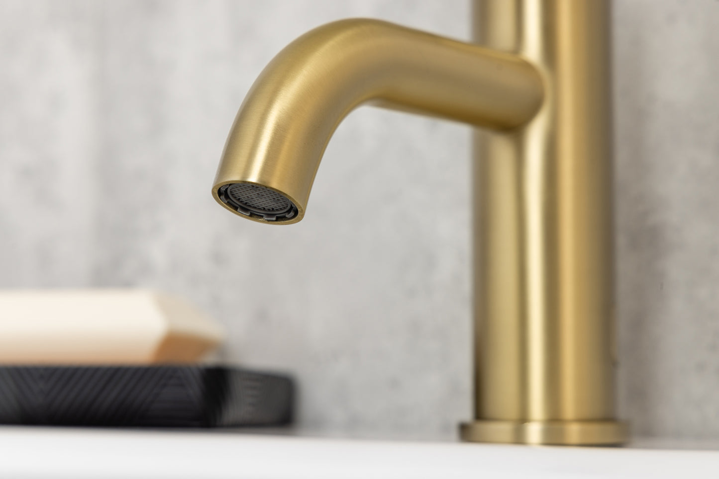 Top-Fix Premio Fast Fitting Mono Basin Mixer Tap - Brushed Brass