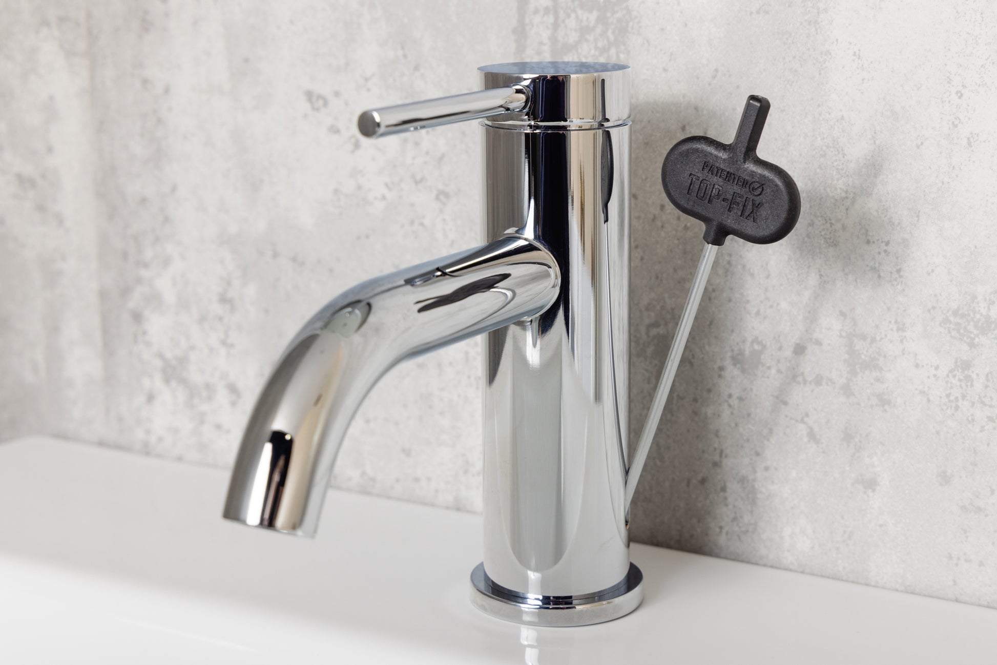 Top-Fix Premio Fast Fitting Mono Basin Mixer Tap - Chrome
