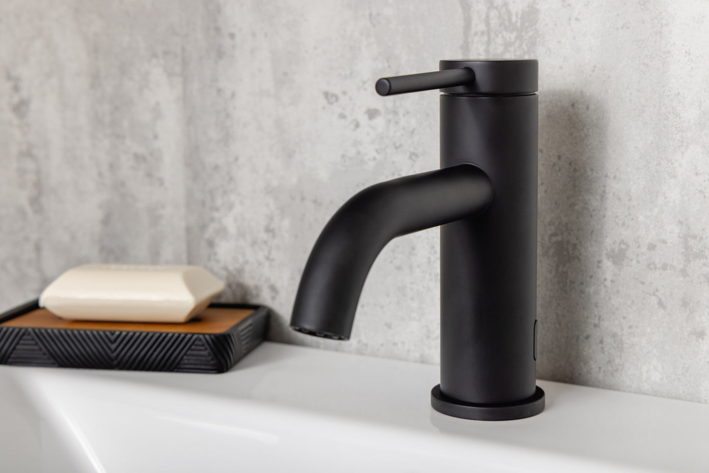 Top-Fix Premio Fast Fitting Mono Basin Mixer Tap - Matt Black