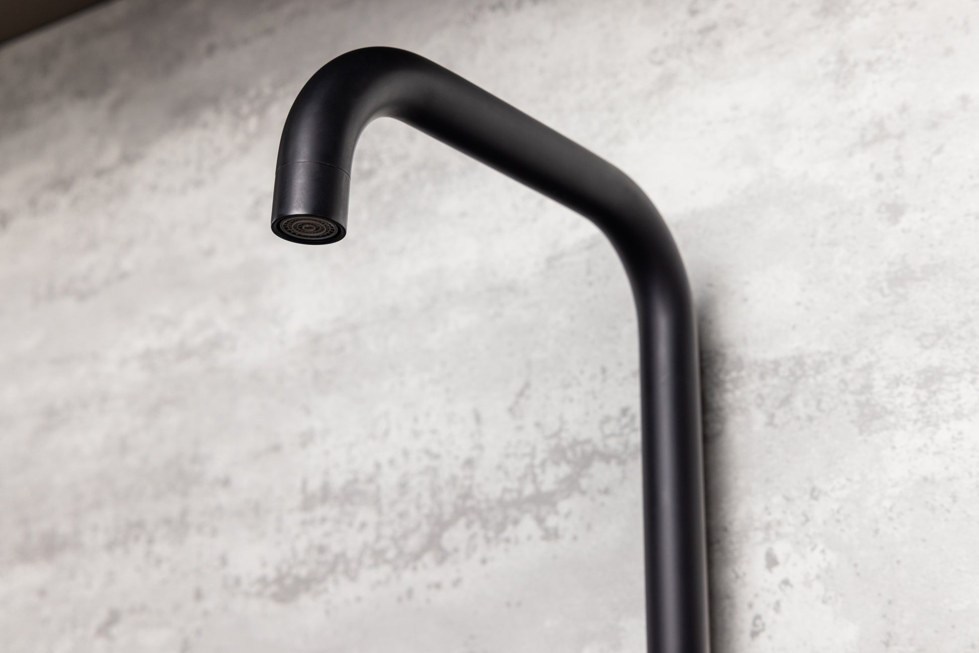 Top-Fix Vito Square Neck Fast Fitting Kitchen Mixer Tap - Matt Black