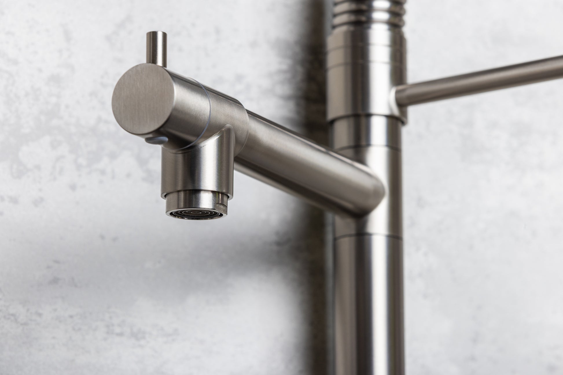 Top-Fix Alto Multiuse Fast Fitting Kitchen Tap - Brushed Steel