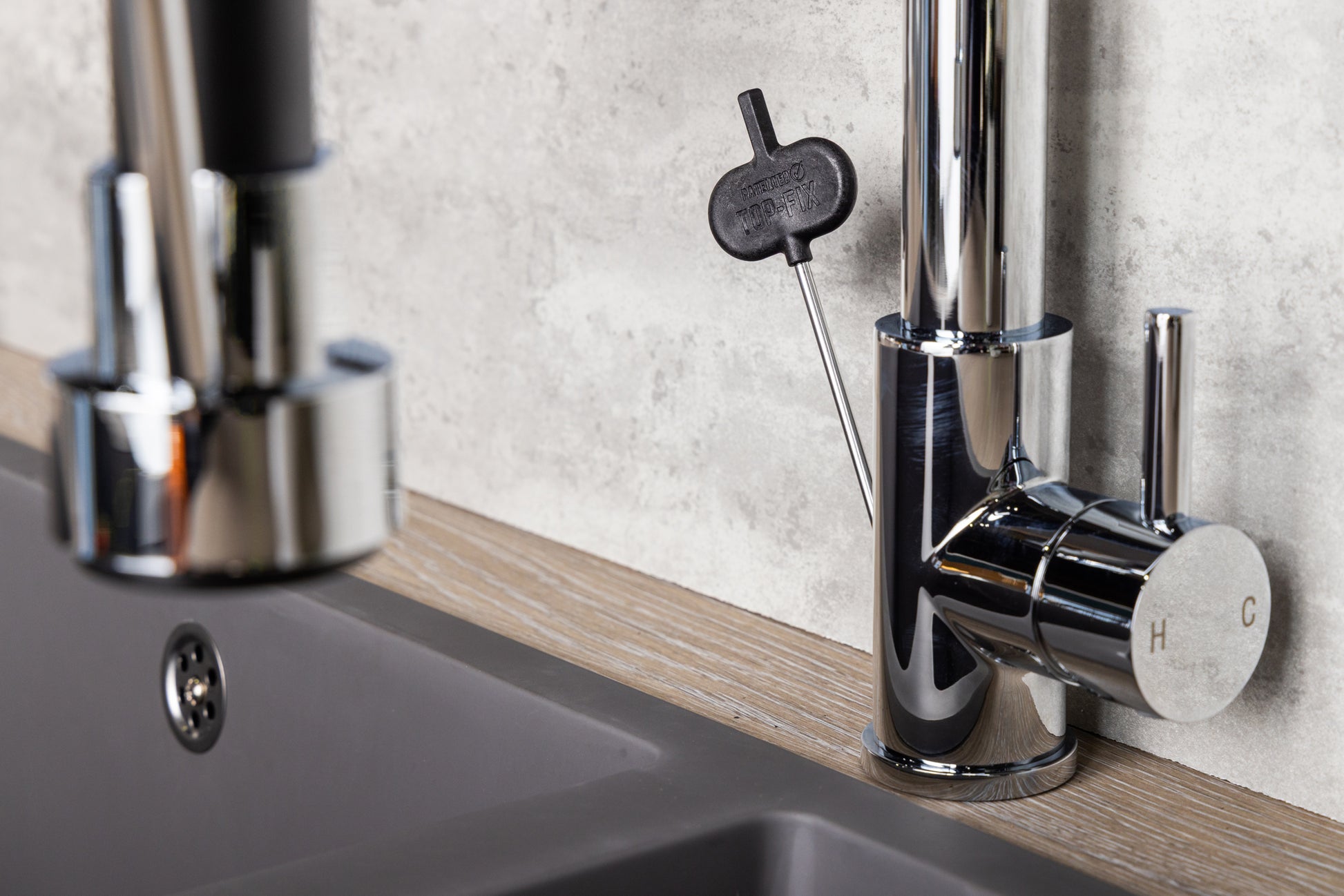 Top-Fix Alto Multiuse Fast Fitting Kitchen Tap - Chrome