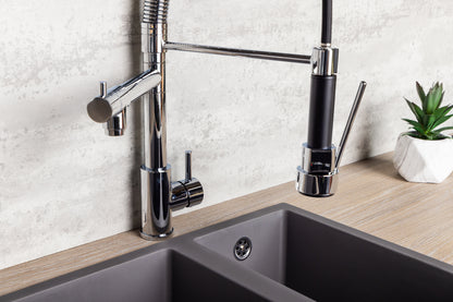 Top-Fix Alto Multiuse Fast Fitting Kitchen Tap - Chrome