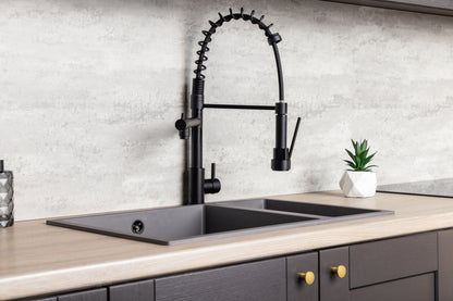 Top-Fix Alto Multiuse Fast Fitting Kitchen Tap - Matt Black