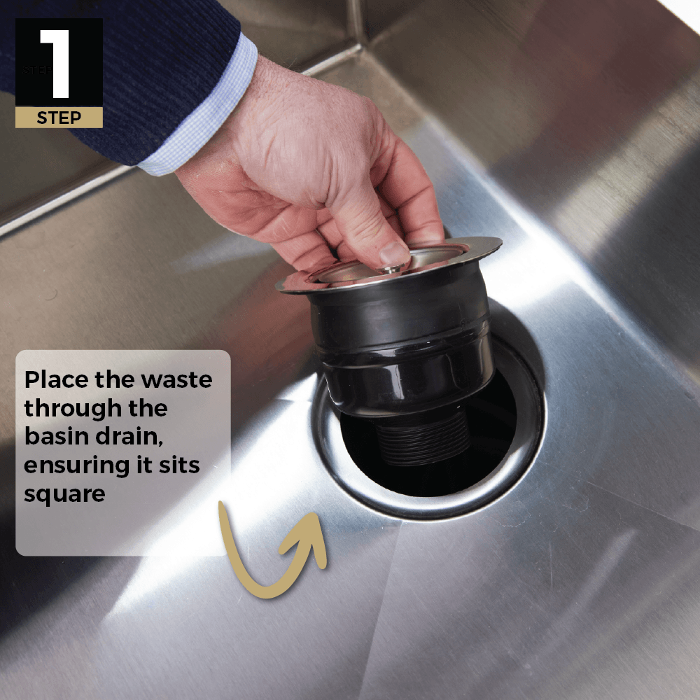 Installing a Kitchen Strainer Waste - Step 1