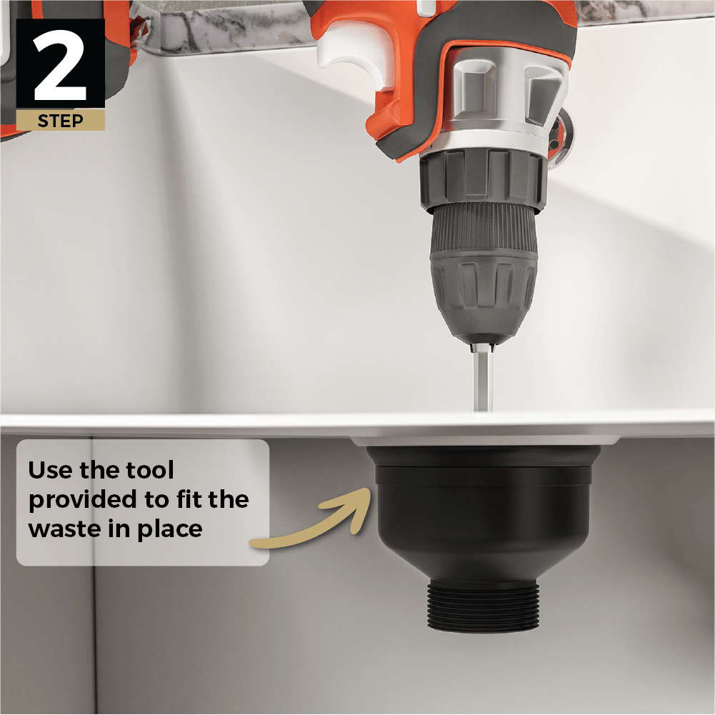 Installing a Kitchen Strainer Waste - Step 2