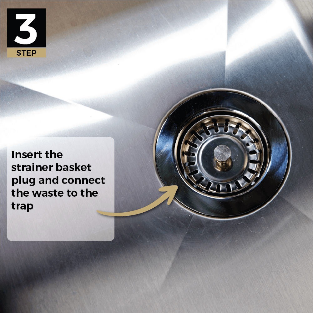Installing a Kitchen Strainer Waste - Step 3