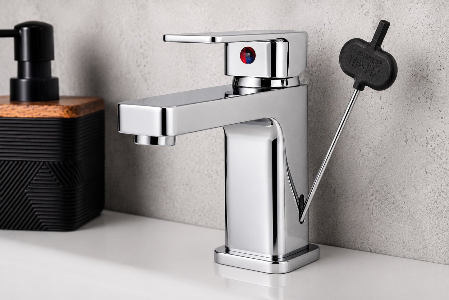 Top-Fix Lima Fast Fitting Mono Basin Mixer Tap - Chrome