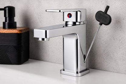 Top-Fix Lima Fast Fitting Mono Basin Mixer Tap - Chrome