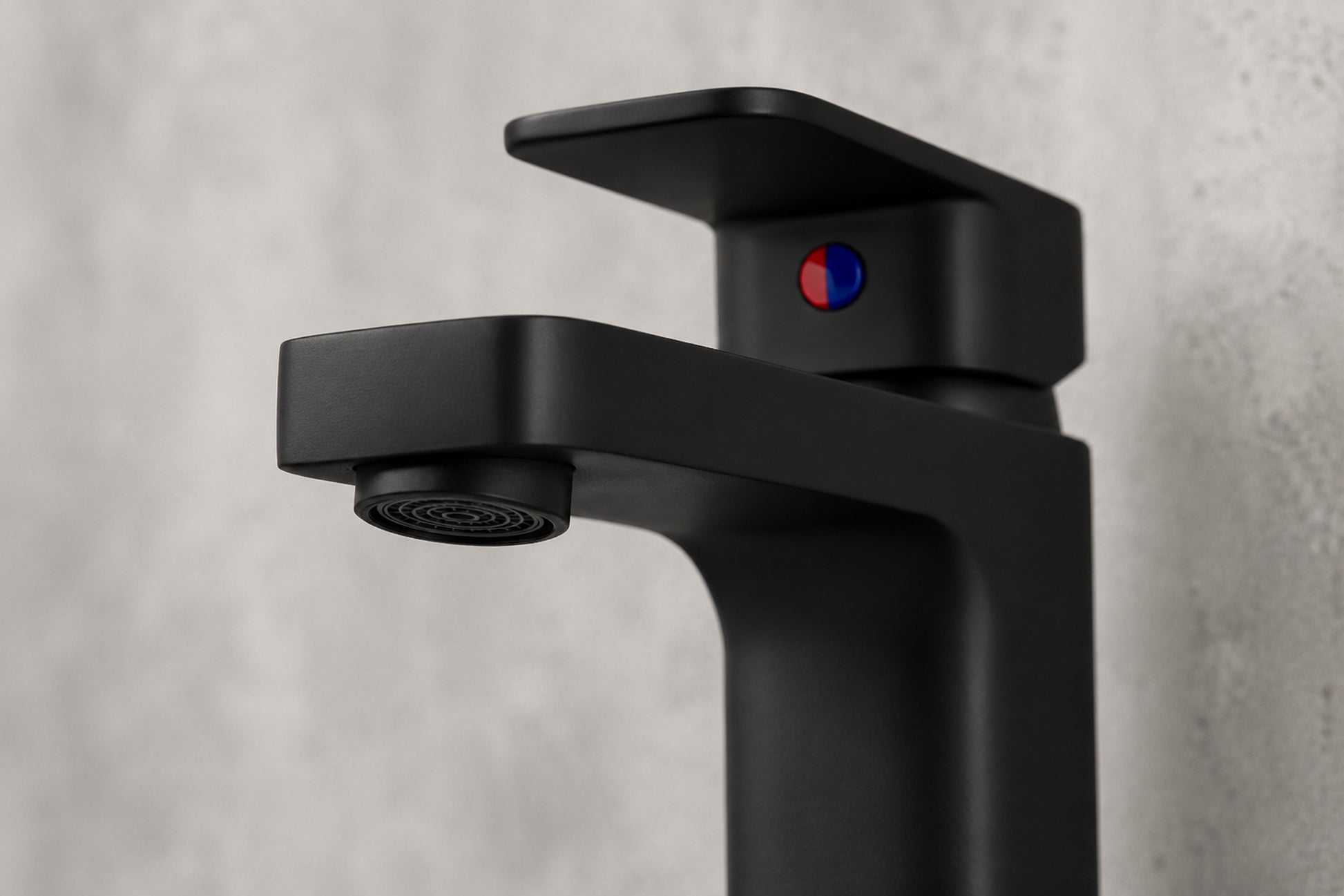 Top-Fix Lima Fast Fitting Mono Basin Mixer Tap - Matt Black