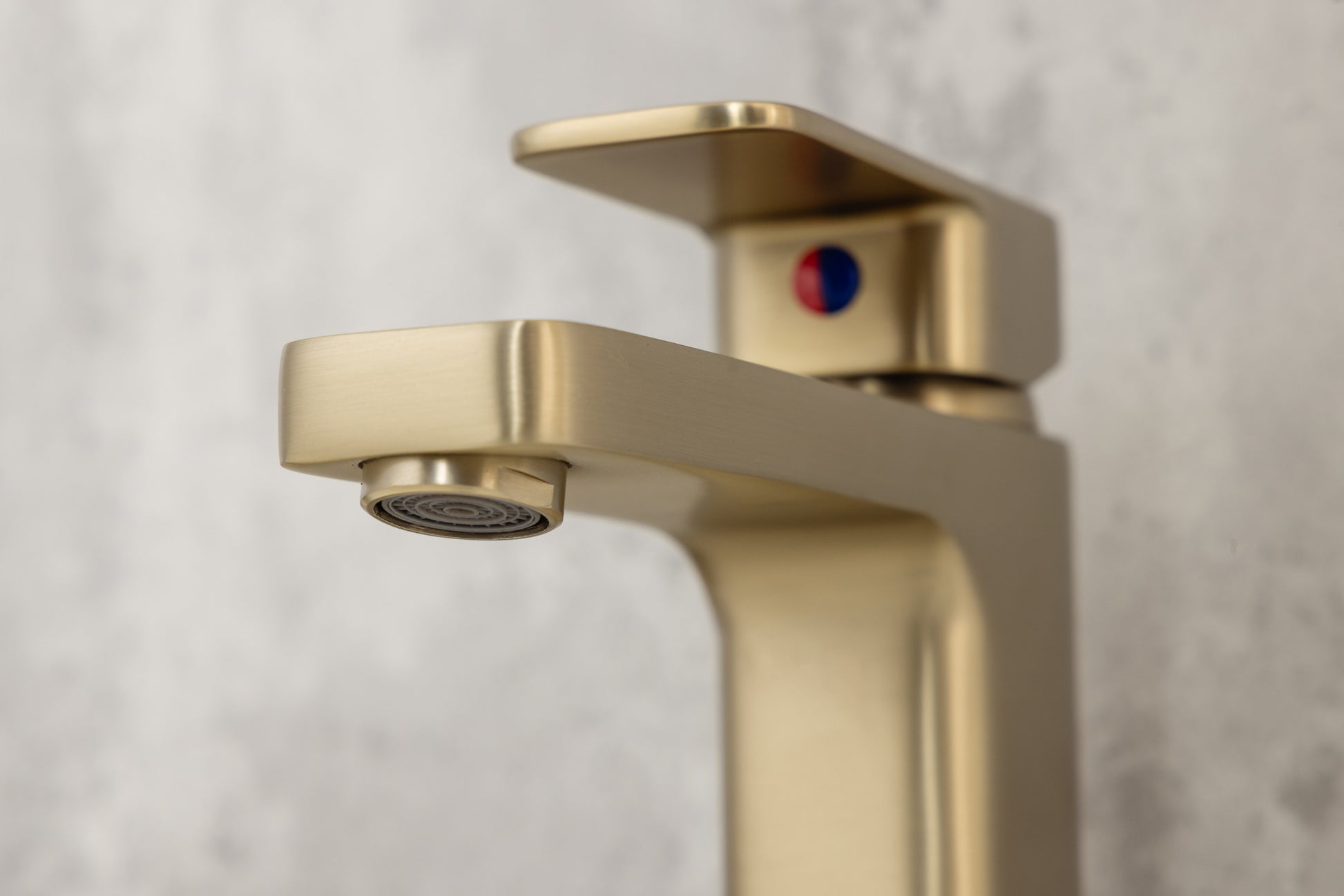 Top-Fix Lima Fast Fitting Mono Basin Mixer Tap - Brushed Brass
