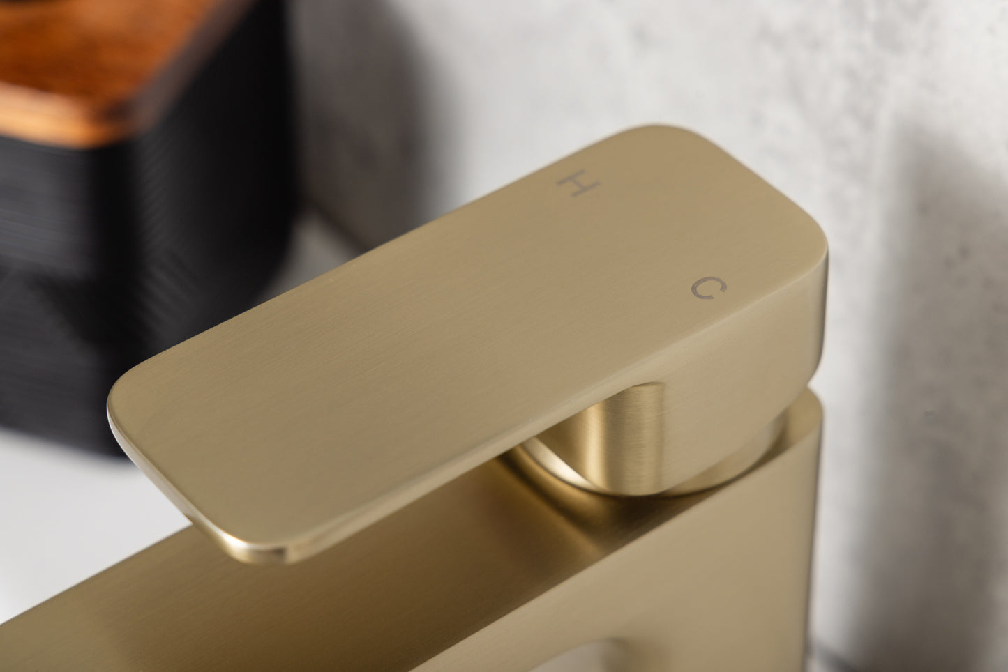 Top-Fix Lima Fast Fitting Mono Basin Mixer Tap - Brushed Brass
