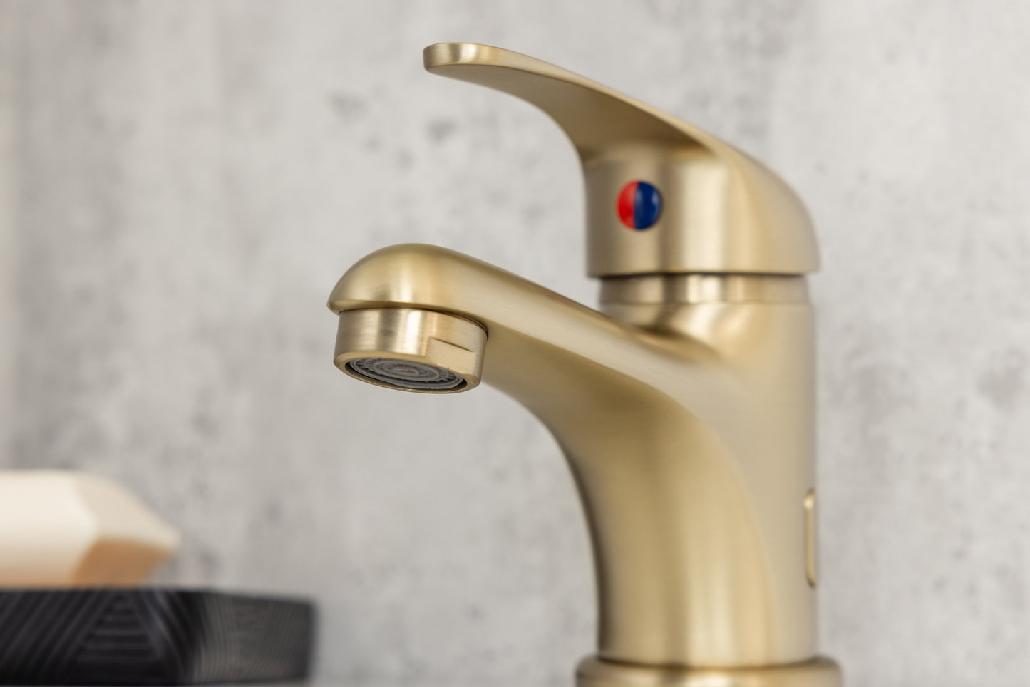 Top-Fix Loop Fast Fitting Mono Basin Mixer Tap - Brushed Brass