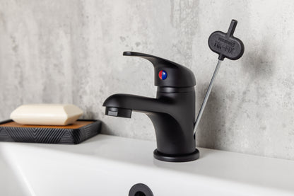 Top-Fix Loop Fast Fitting Mono Basin Mixer Tap - Matt Black