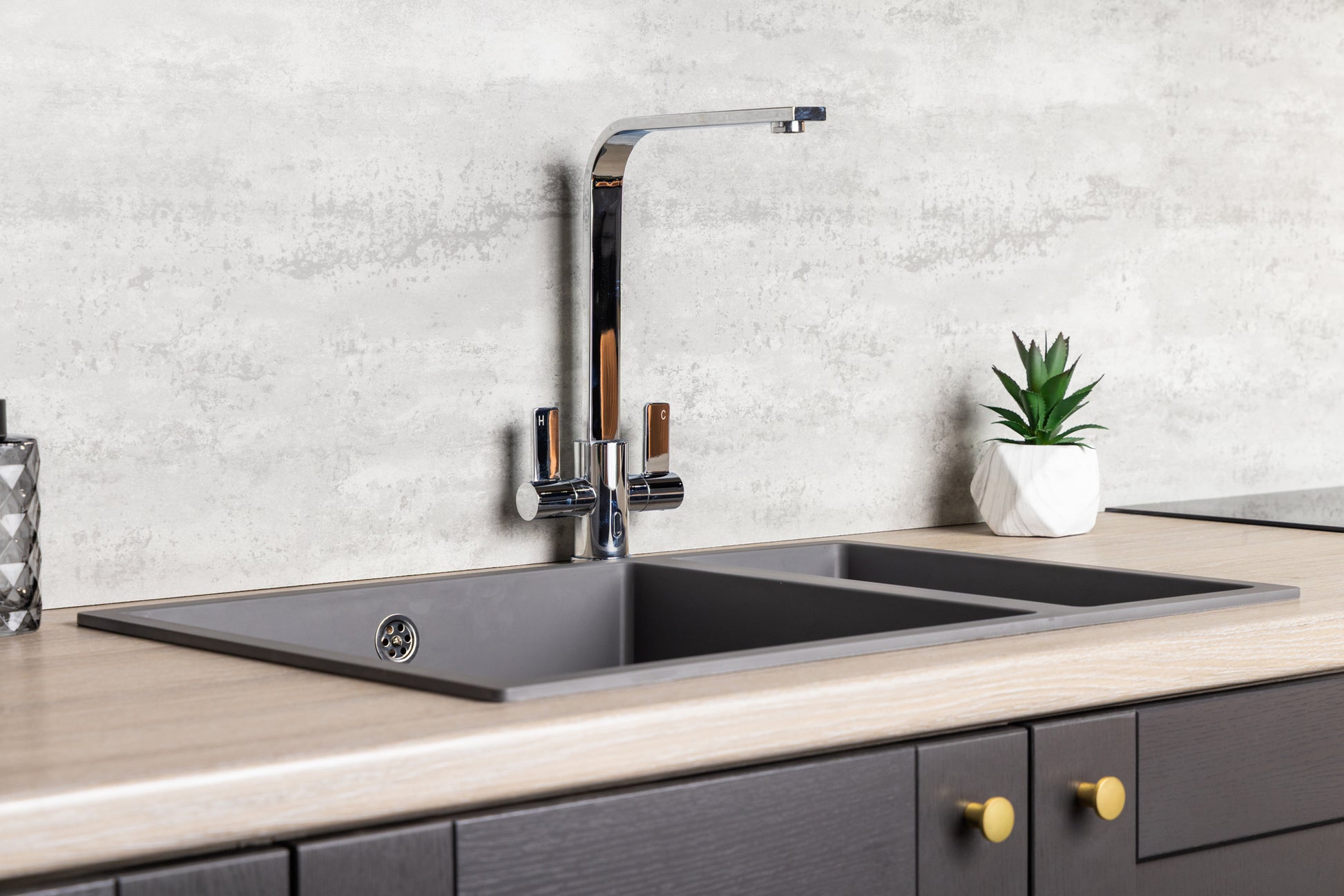 Top-Fix Rena Fast Fitting Kitchen Tap - Chrome
