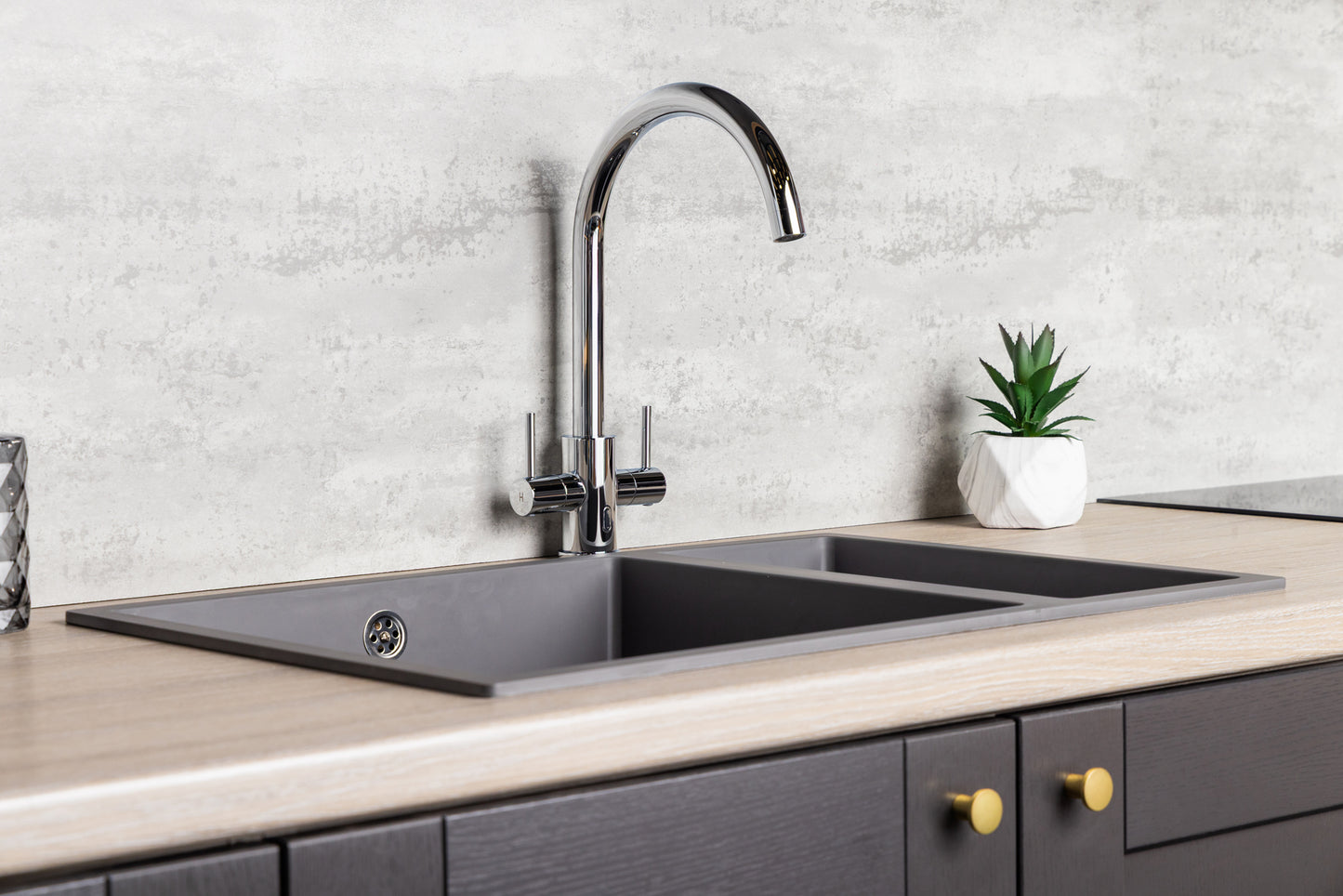 Top-Fix Torra Fast Fitting Kitchen Tap - Chrome
