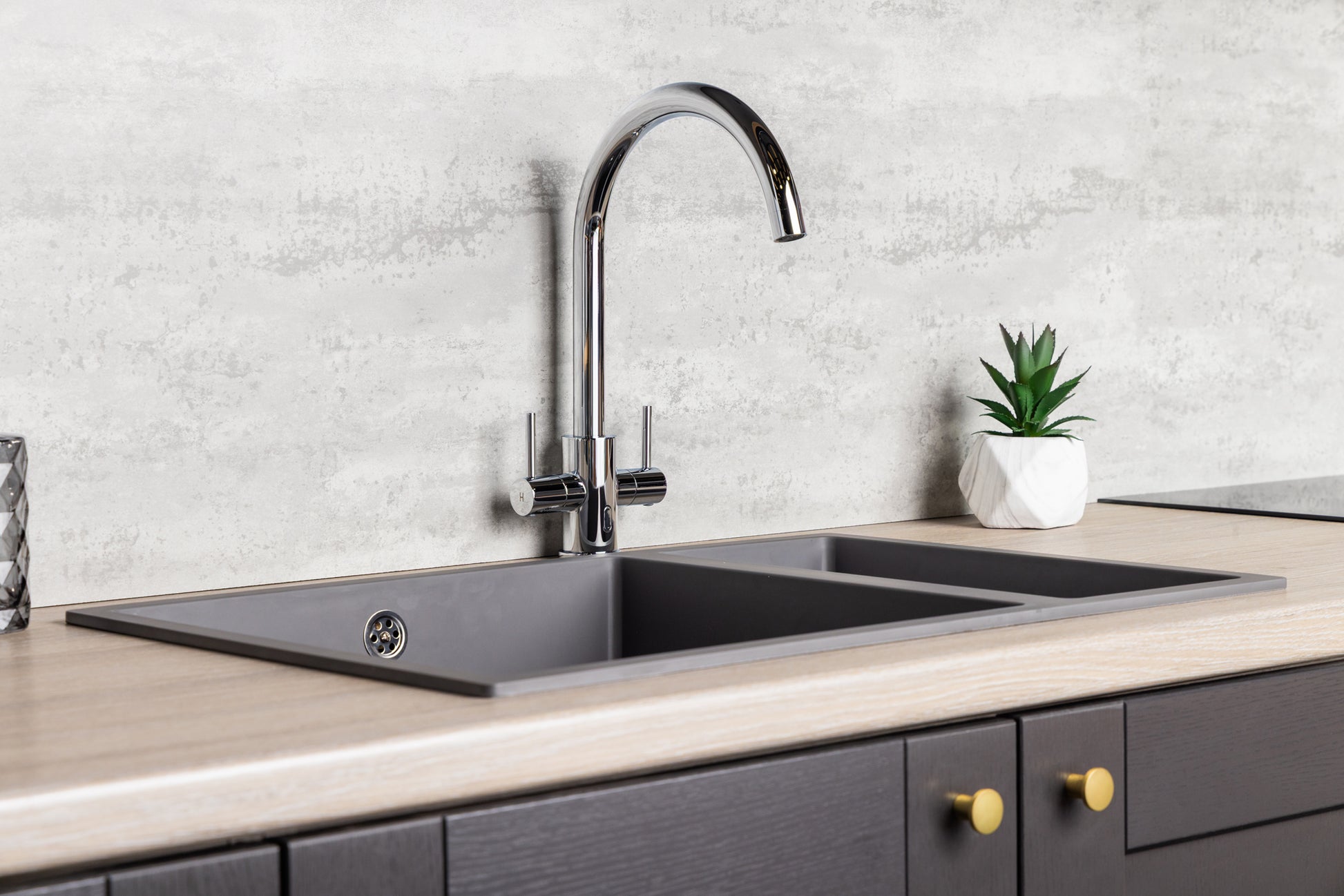 Top-Fix Torra Fast Fitting Kitchen Tap - Chrome