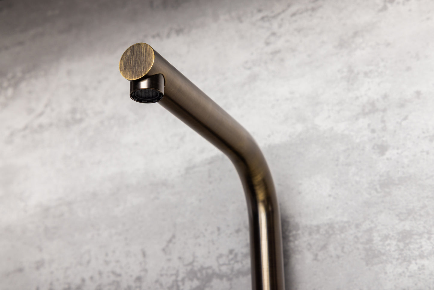 Top-Fix Vito L Neck Fast Fitting Kitchen Mixer Tap - Antique Brass
