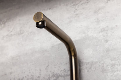 Top-Fix Vito L Neck Fast Fitting Kitchen Mixer Tap - Antique Brass